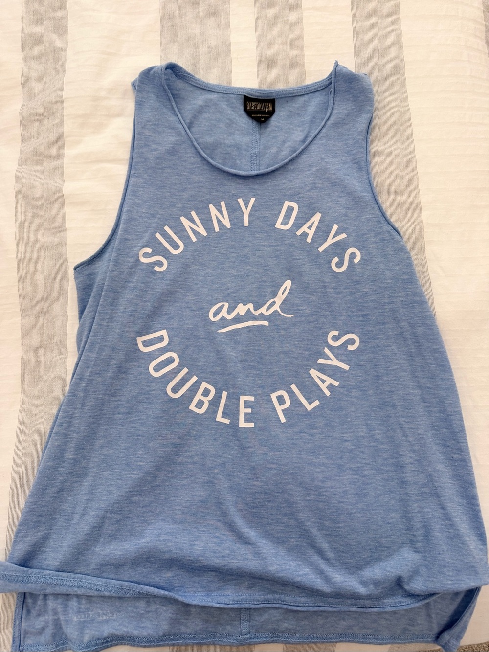 Sunny Days Graphic Tank Top - Blue